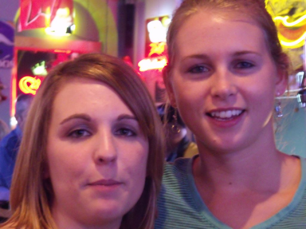 Favorite bartender Kathy and her friend