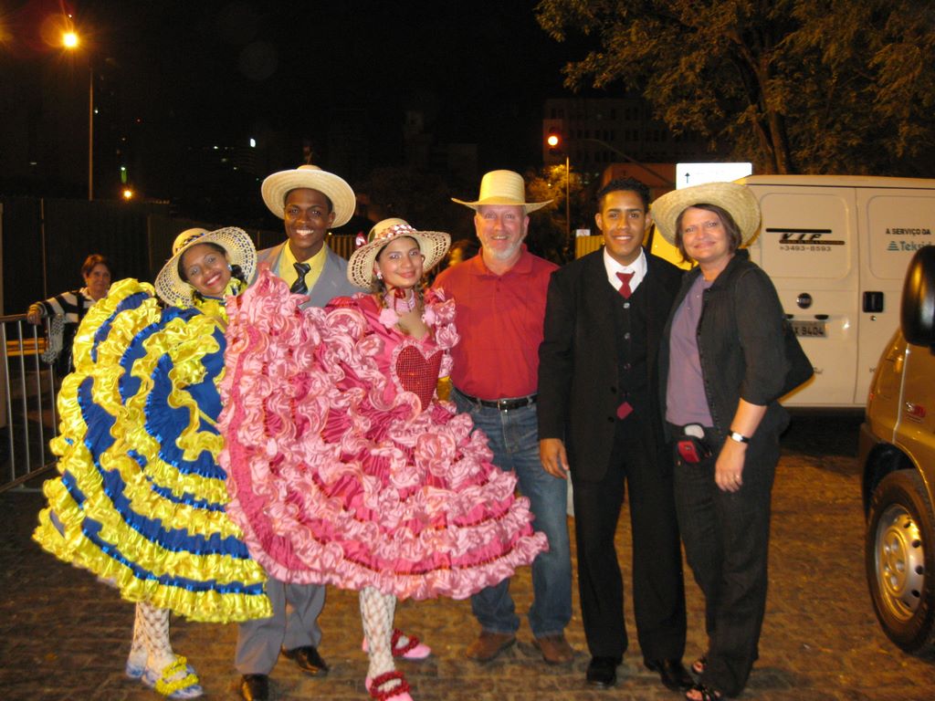 Gary and Sherri with Dance Troupe
