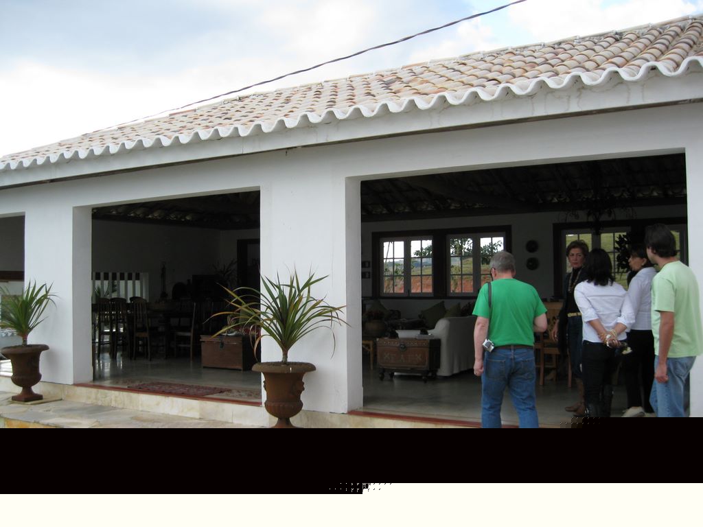 The pool house on the farm