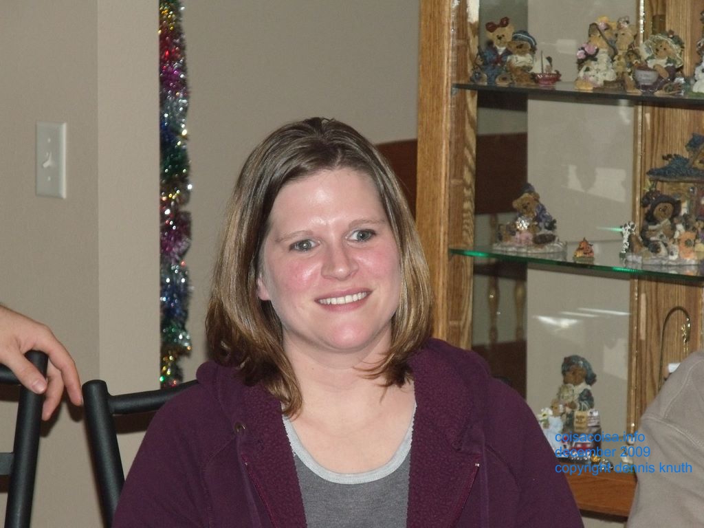 Kelly at Christmas 2009 at Sherri and Garyi's