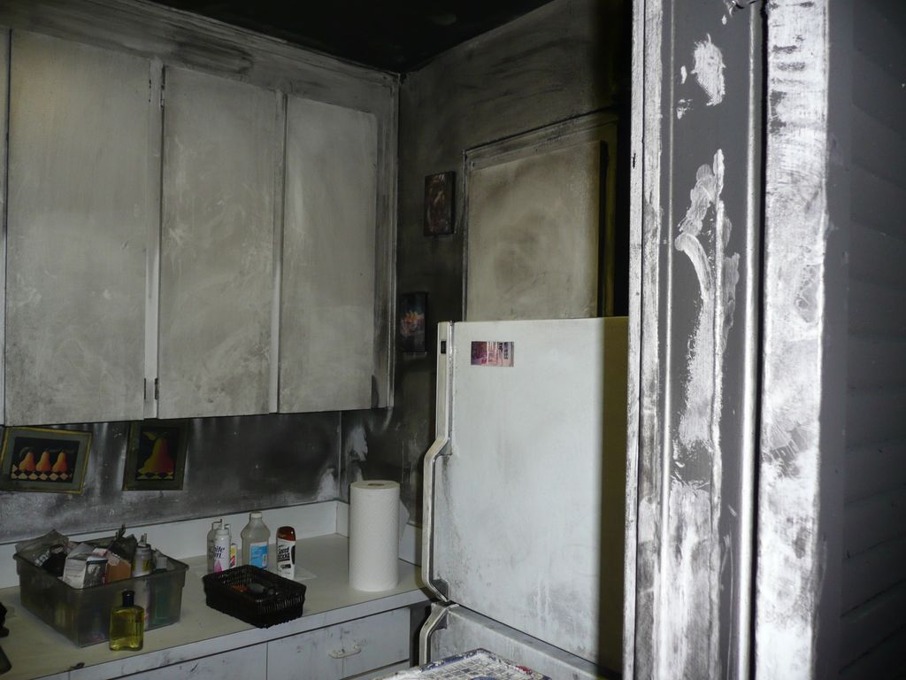 Kitchen after 4 days of cleaning