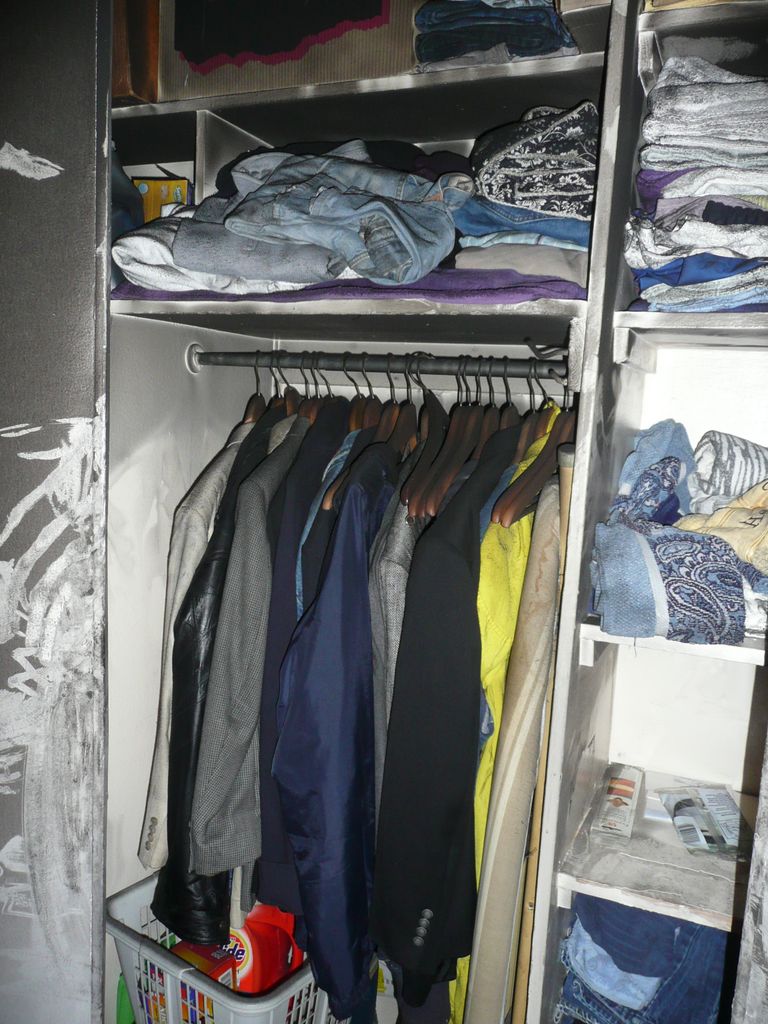 Closeted clothes were damaged and sooted
