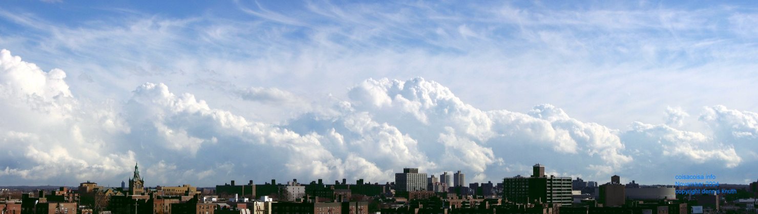 Steamy clouds on the Queens Horizon