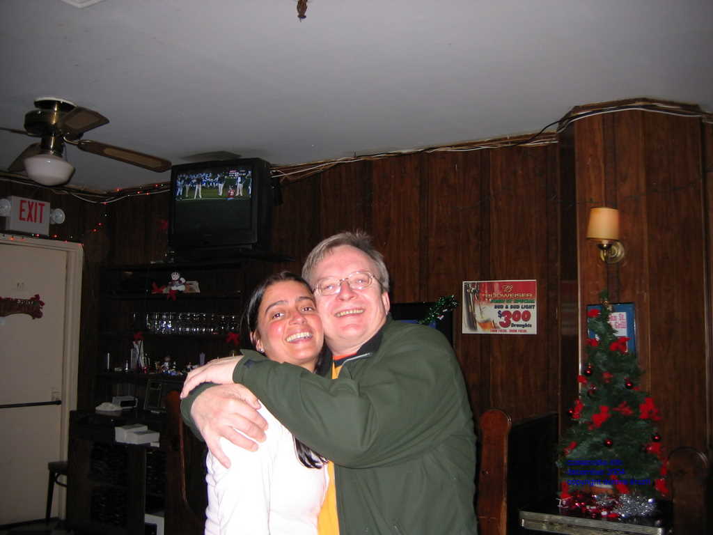 Dennis Hugs a drunk Miras