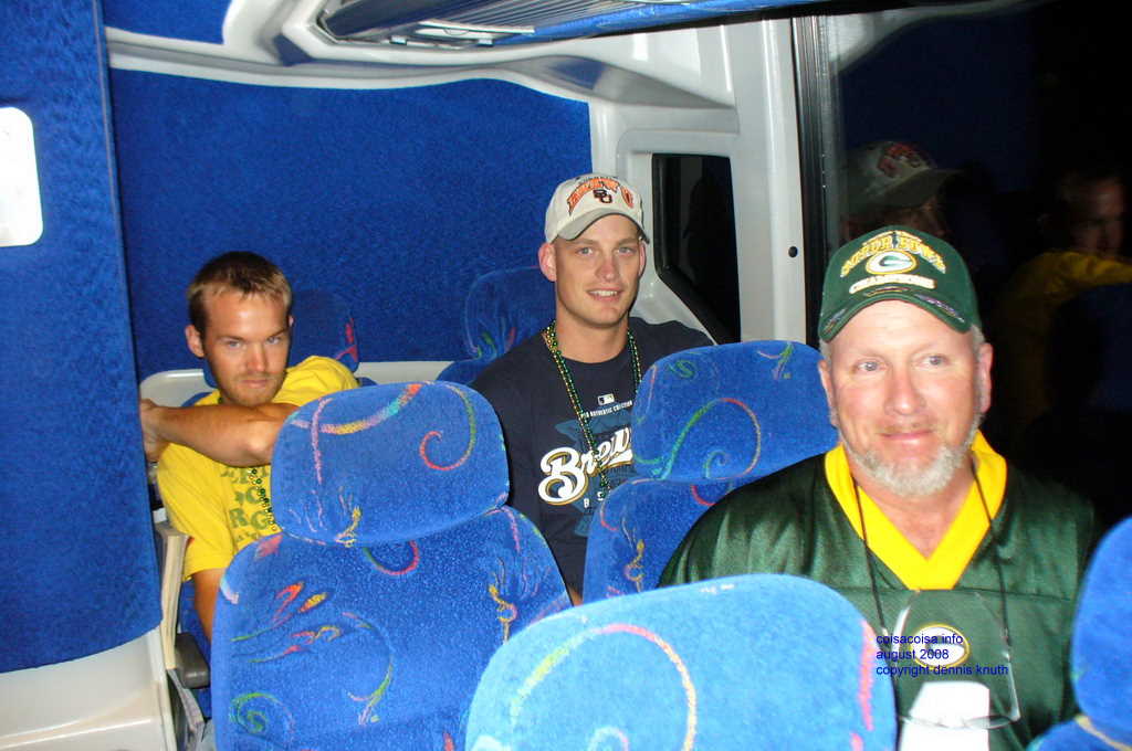 Gary, Nathan and Friend on the bus trip
