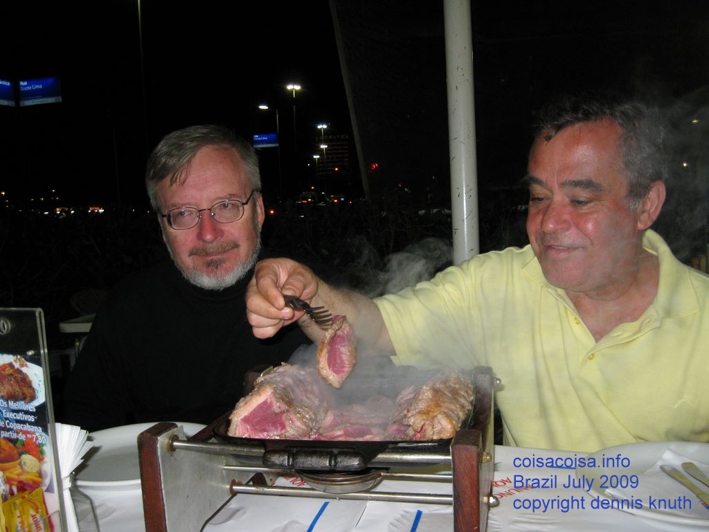 Dennis and Helton at a beach front hotel in Rio