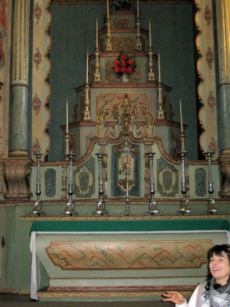 Ines gets caught unaware at the historic chruch