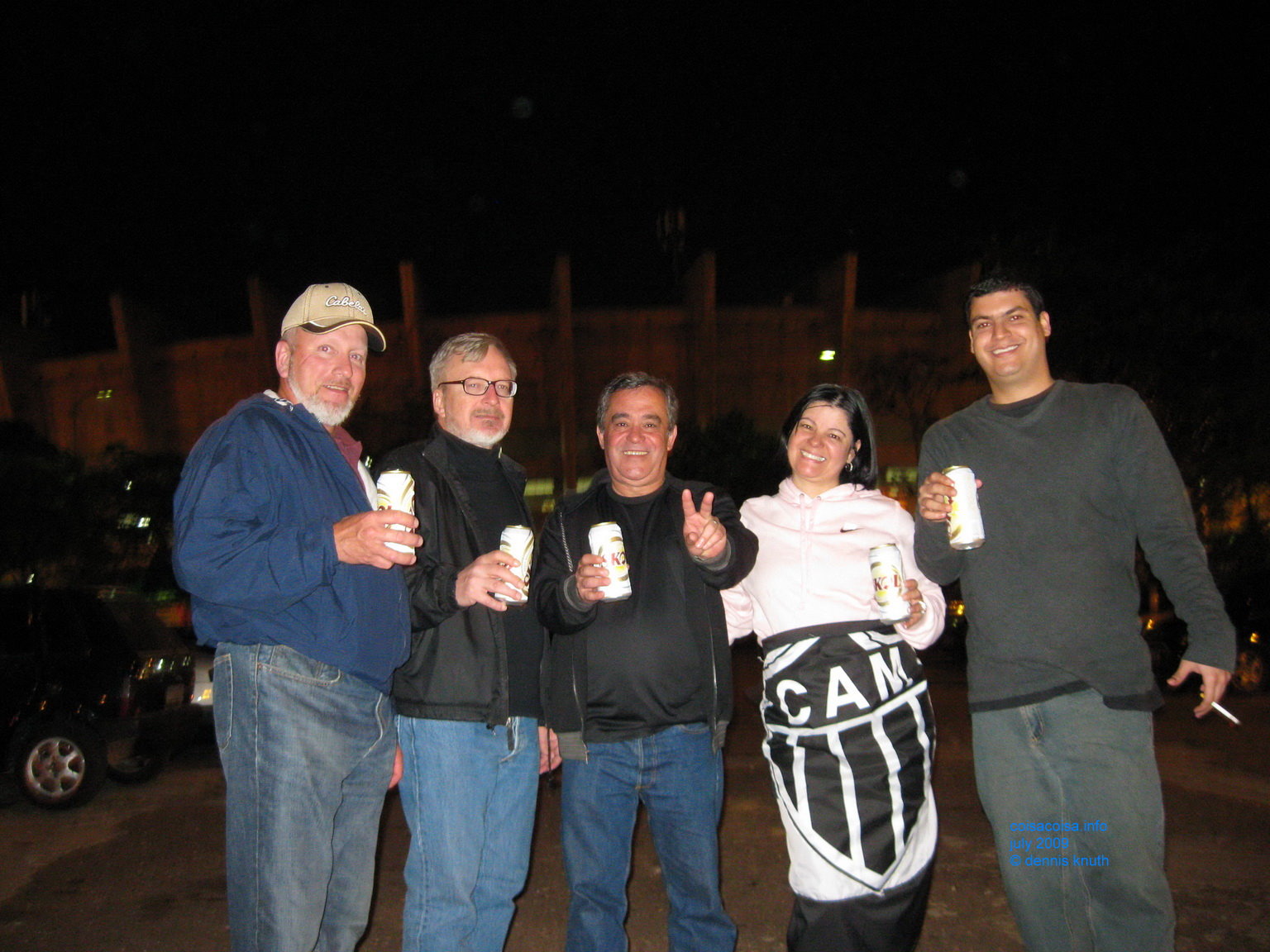 Dennis Kuth, Helton, Gary, Helenice and Dudu Drink