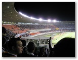 Soccer on a winter's night in Brazil