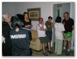 Explaining the Messages to Dennis Knuth and other guests from Durand Wisconsin