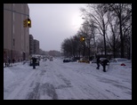 Broadway in Queens in the Snowstorm Blizzard of 2010