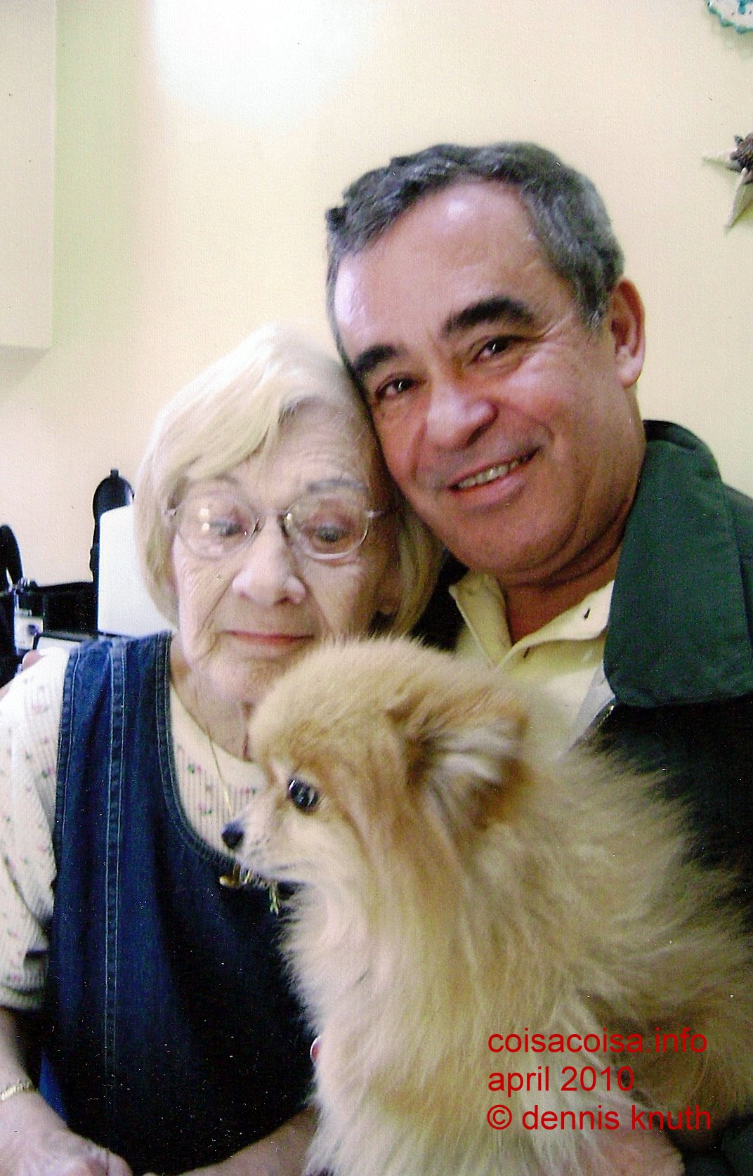 Olga Helton and Toby 2010 in springtime