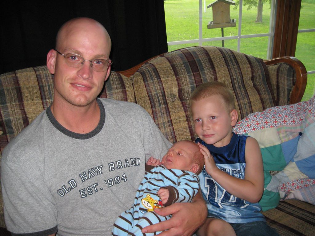 New Uncle Nate and new cousin