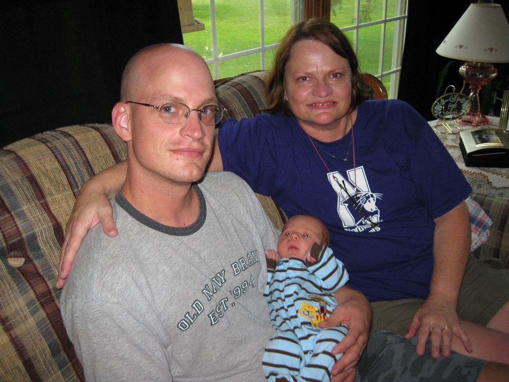 Grandma and son, the new uncle