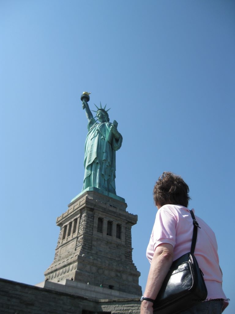 Sally looks up at Ms Lliberty