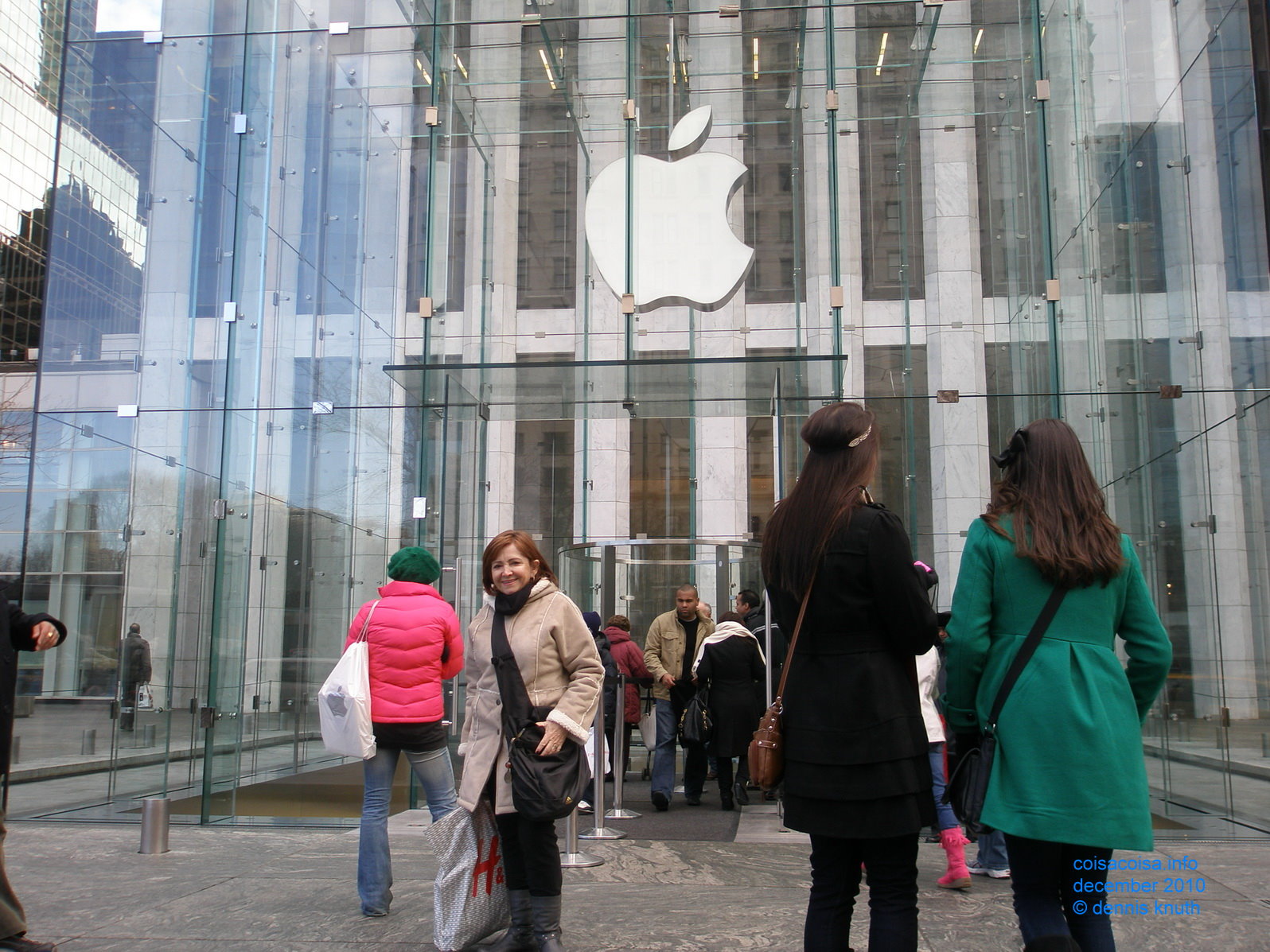 Lisette at the Apple Store in New York