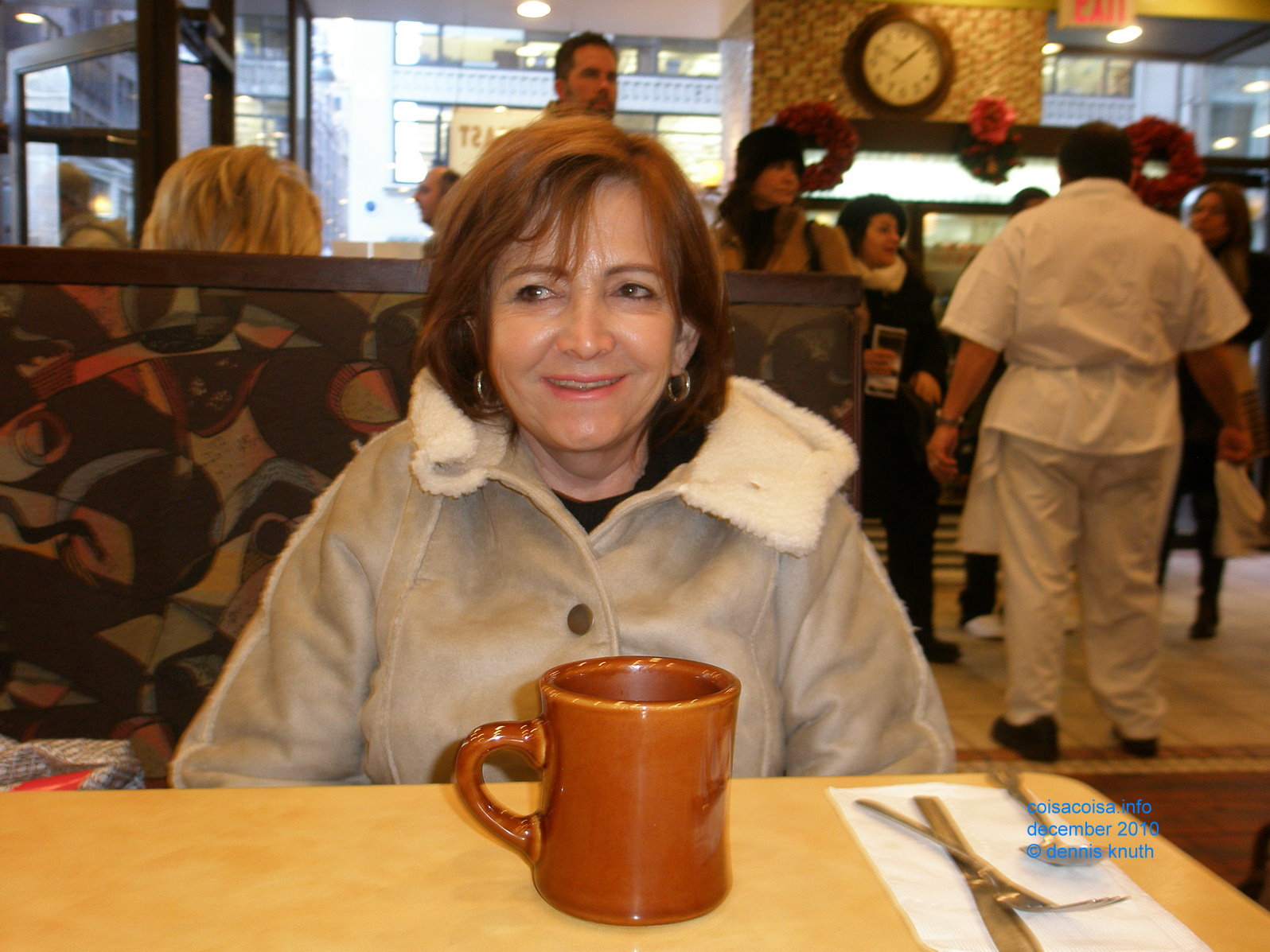 Lisette in a New York Deli