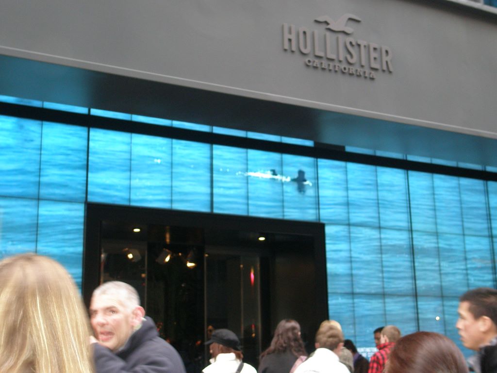 Video Waves on a Store Front