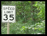 Speed sign