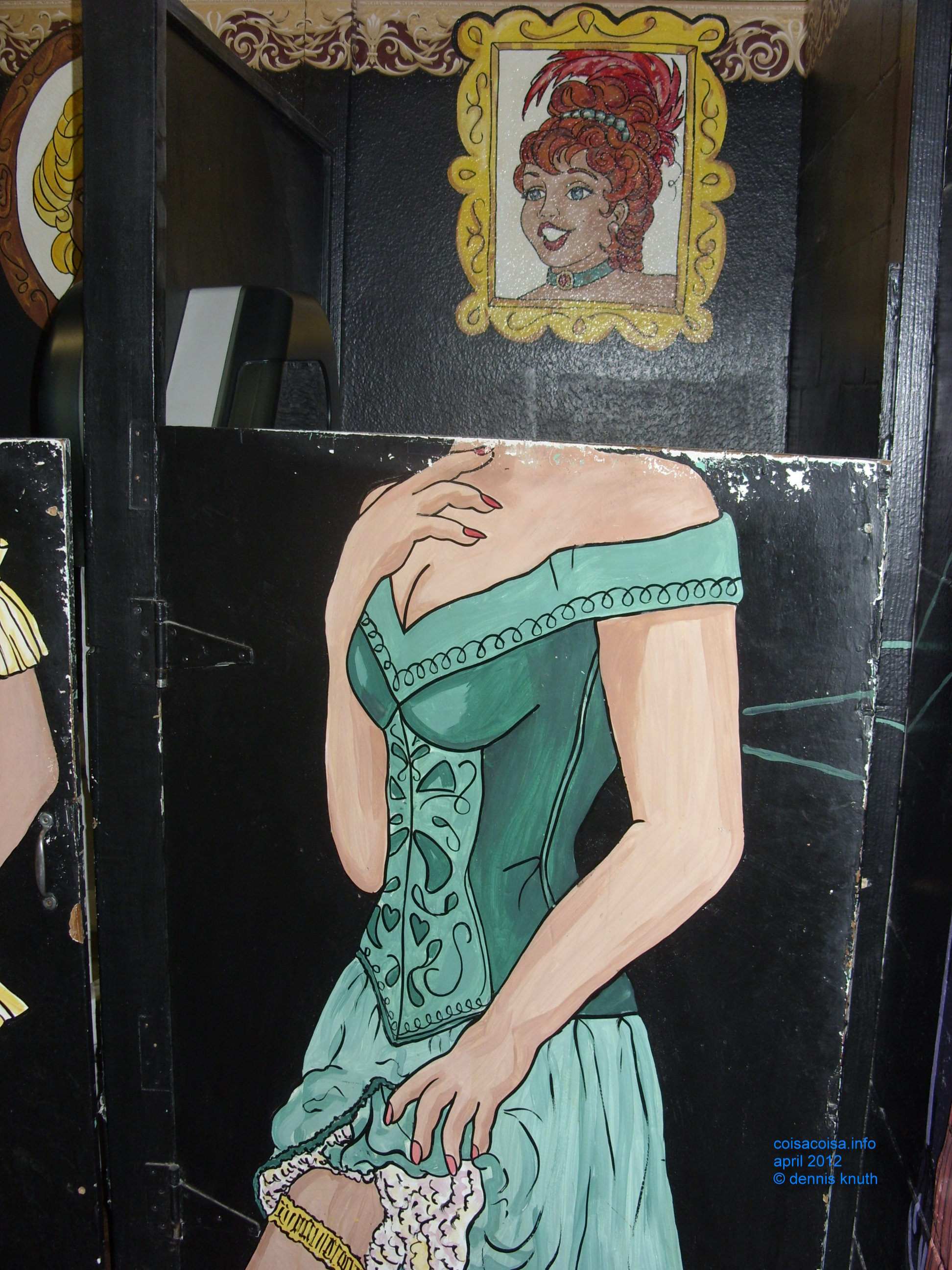 Womens restroom stall door