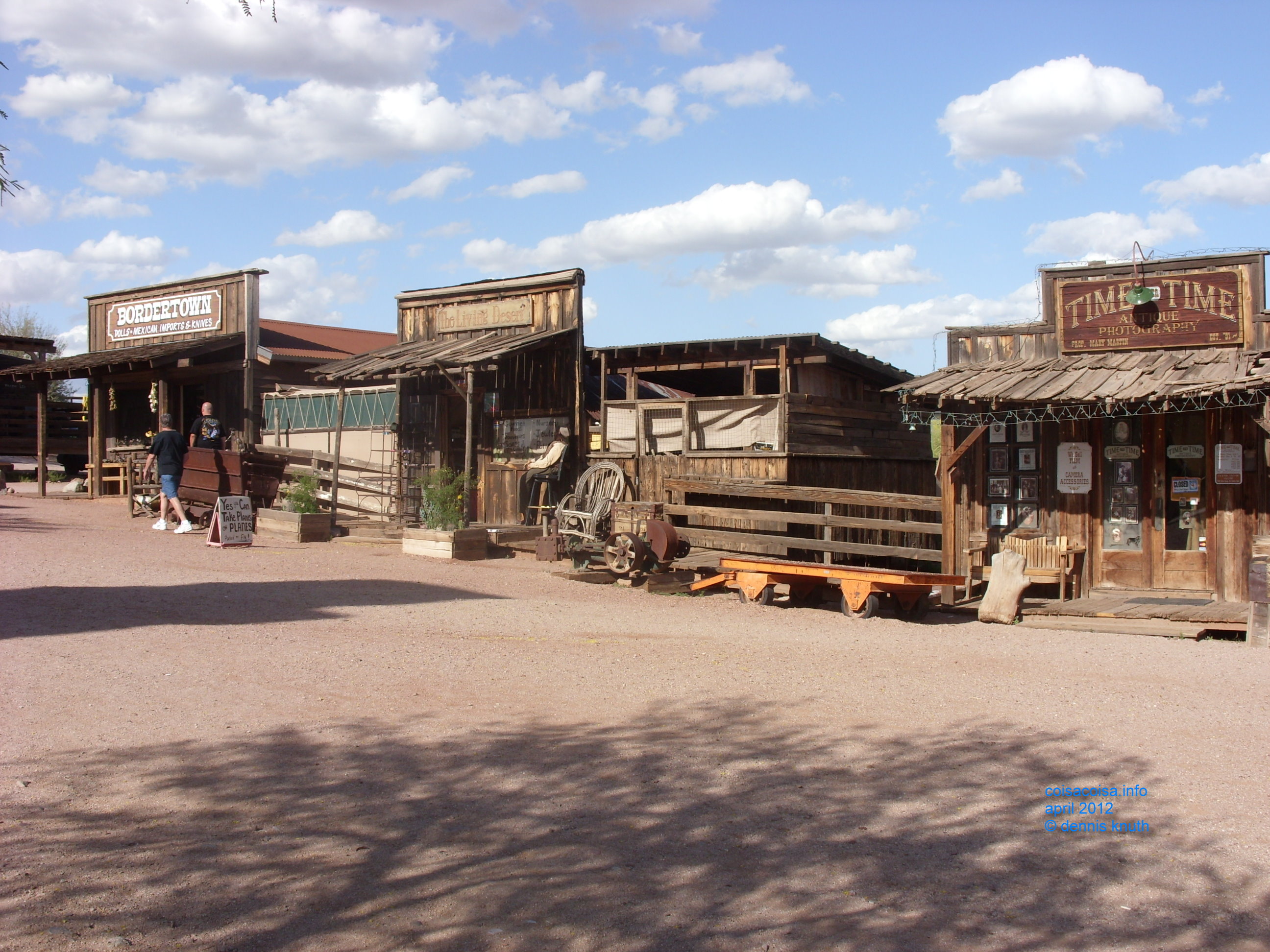Ghost town jail and stores