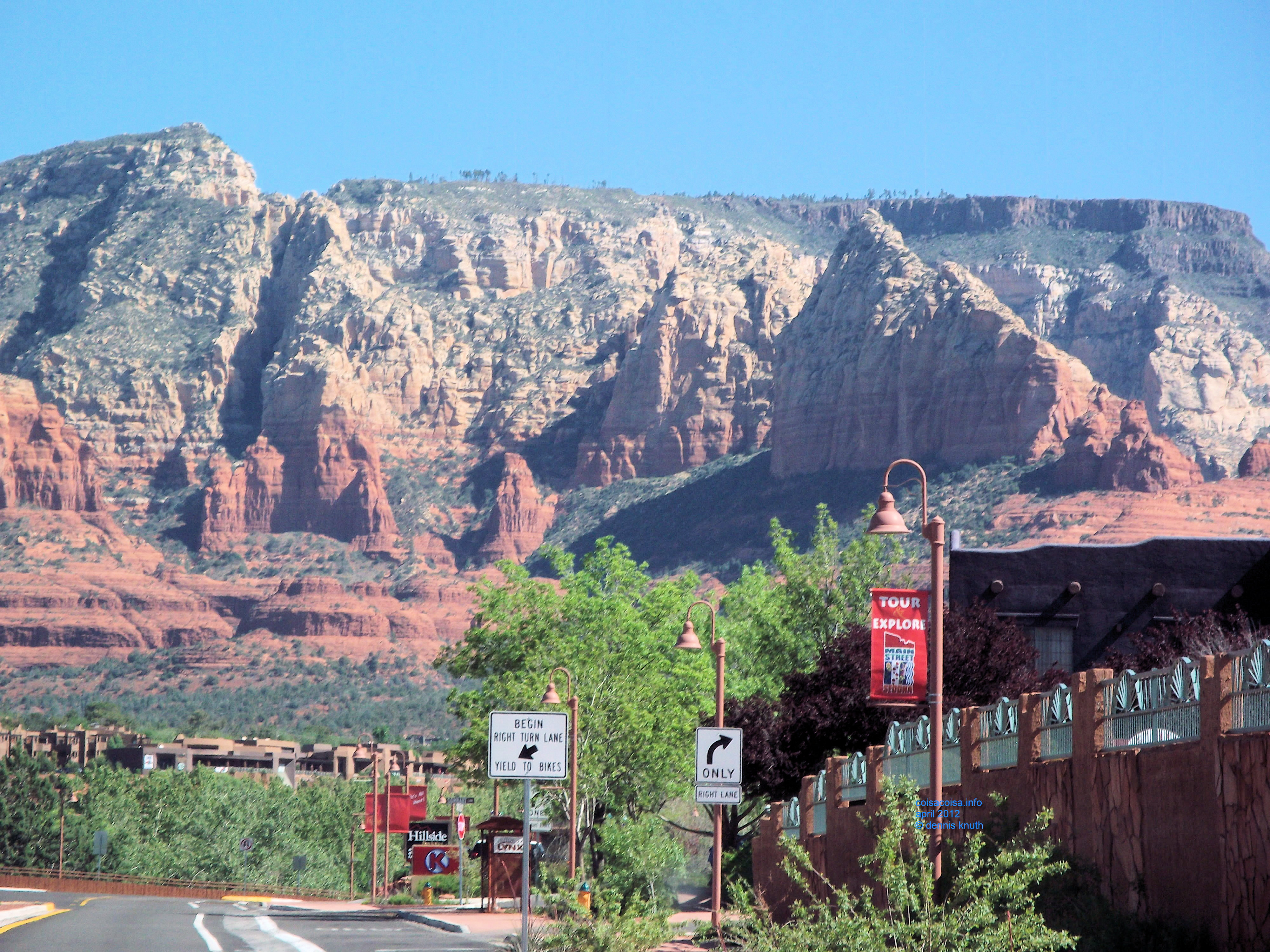 Entering Sedona from the I-17 Arizona Highway