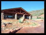 Walking into the Sedona Visitors Center