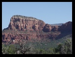 Homes under the bluff in Sedona Arizona