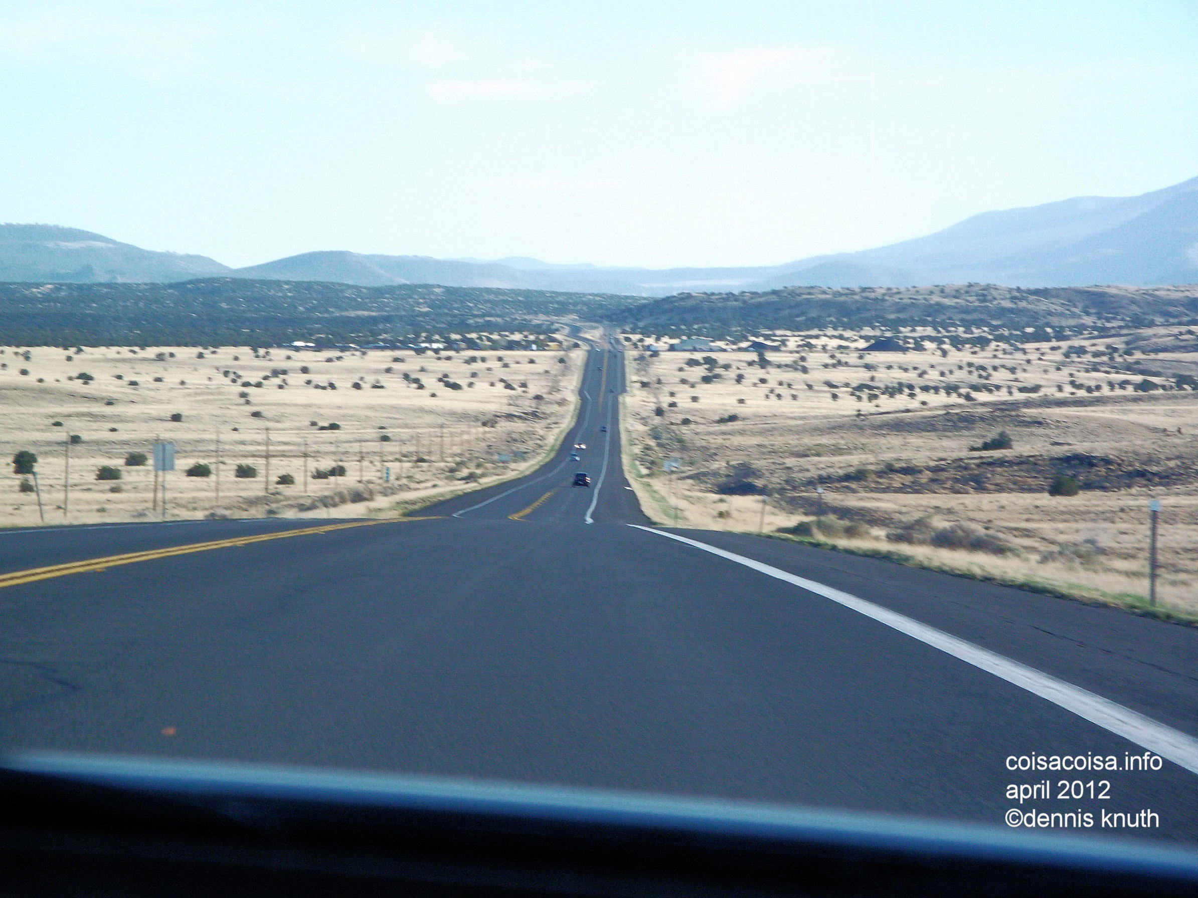 Endless Road from Painted Desert to Flagstaff
