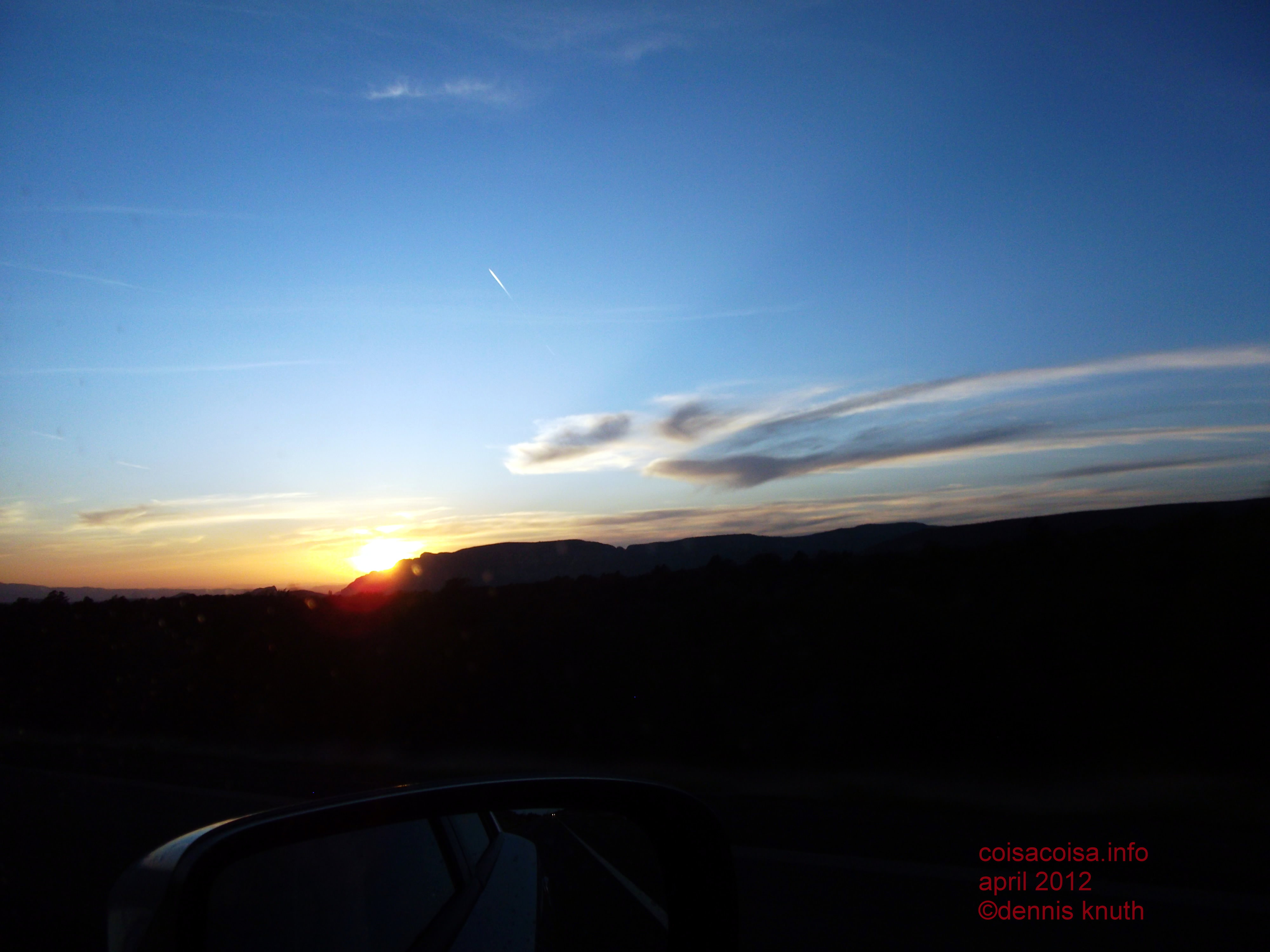Sunset on I-17 from Flagstaff