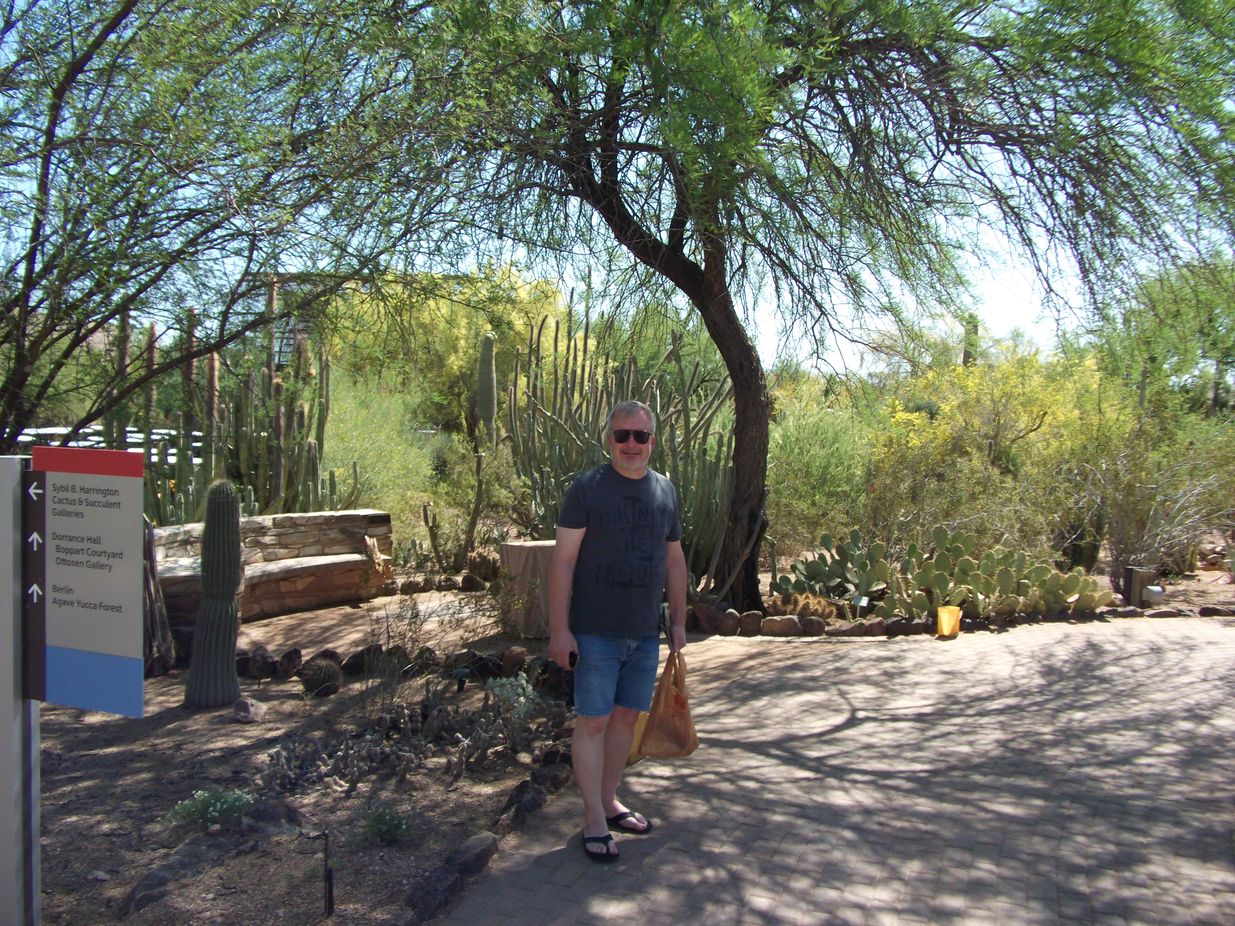 Tour Guide in the Desert Shade