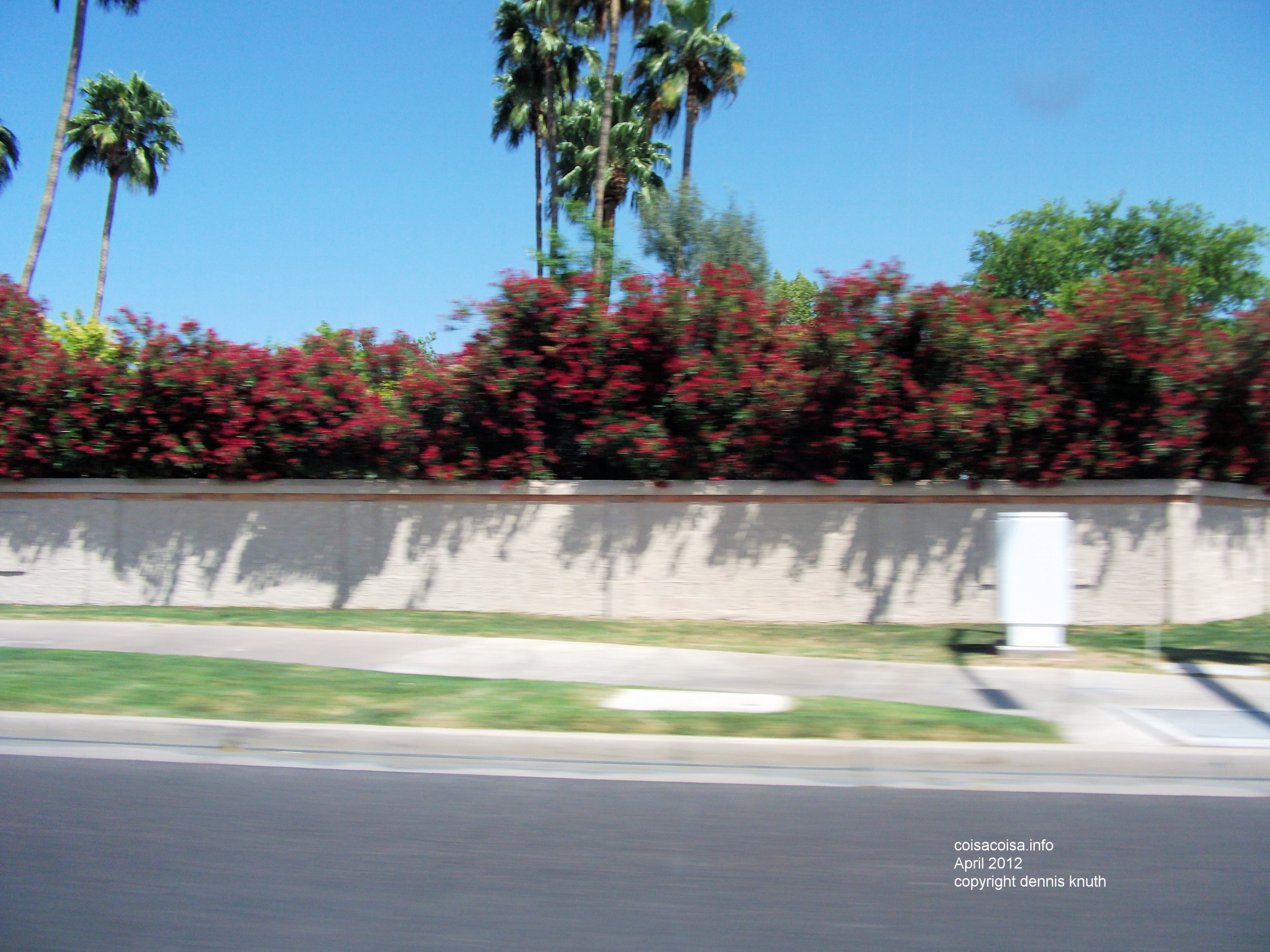 Whizing by Walls in Scottsdale, Arizona