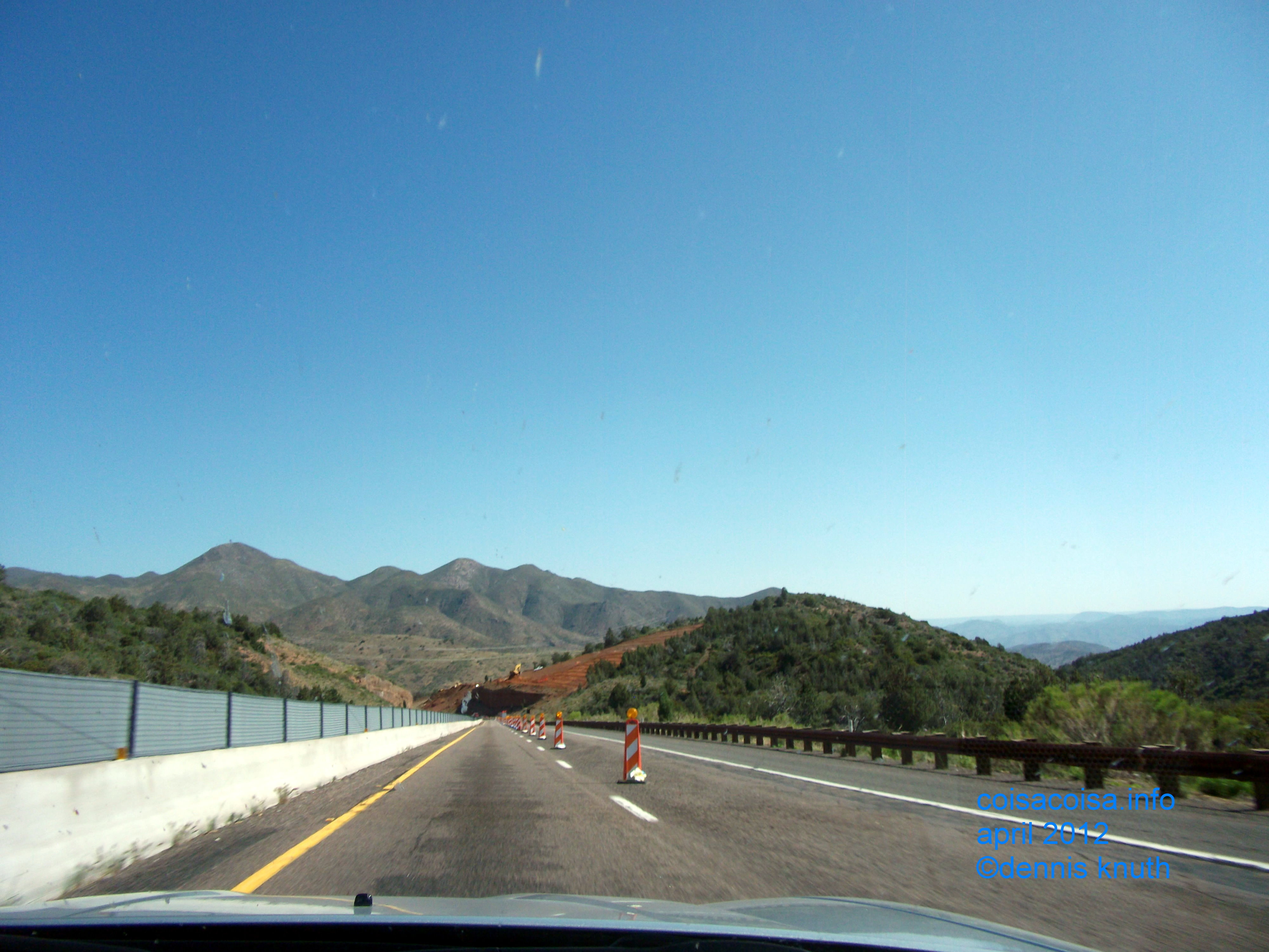 On the road down from Payson