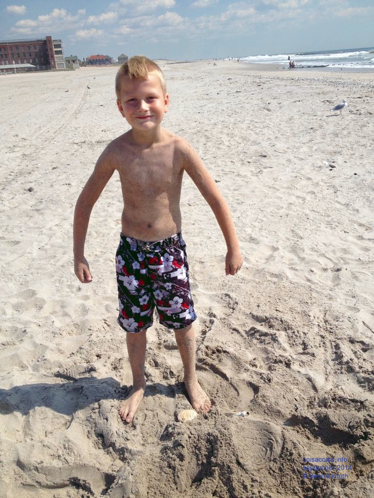 Jared starts to flex his muscles