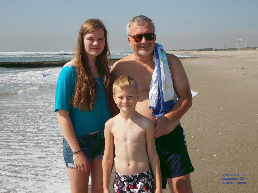 Dennis Knuth, Kelsey Bundy and Jared on Riis Park Beach
