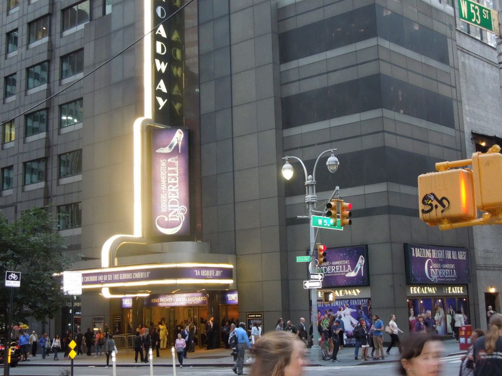 The Cinderella Marquee at the Broadway Theatre