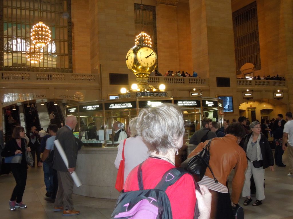 The famous Clock in Grand Central Station
