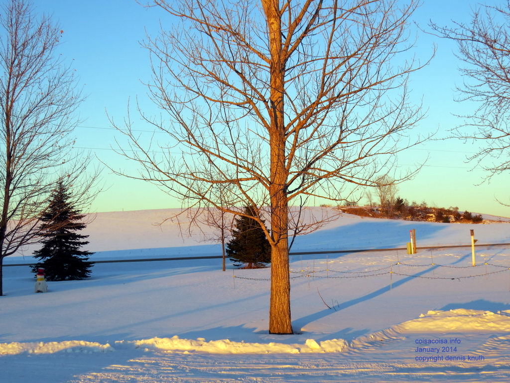 Sunset in Durandat twenty below