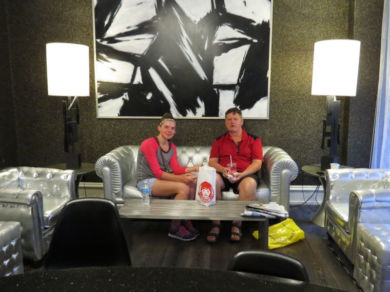 Abby and Grandpa at the Moderne Hotel in New York