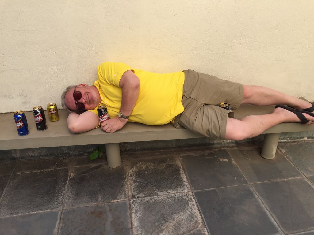 Dennis taking an afternoon snooze