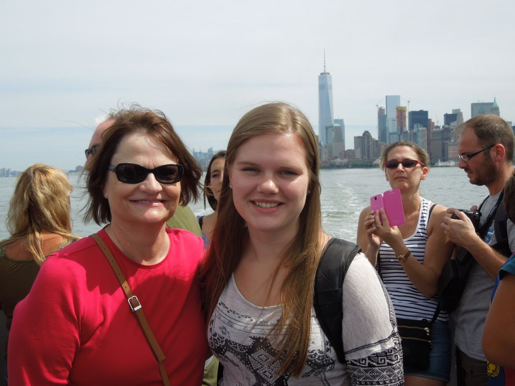 Kelsey and Sherri on the Liberty Cruise Line