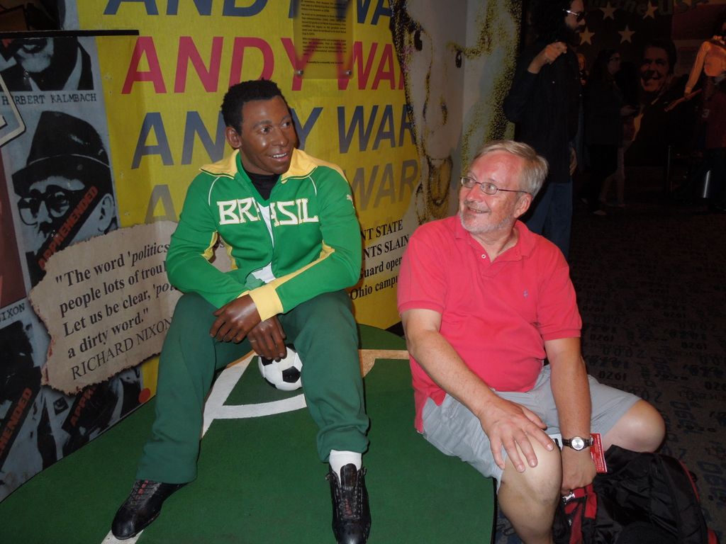 Dennis Knuth and Pele the Brazilain Soccer Star