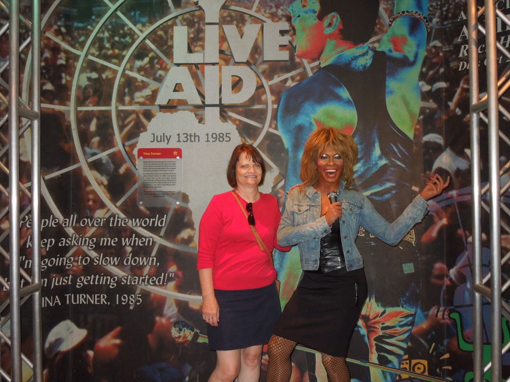 Tina Turner and Sherri at the Wax Museum