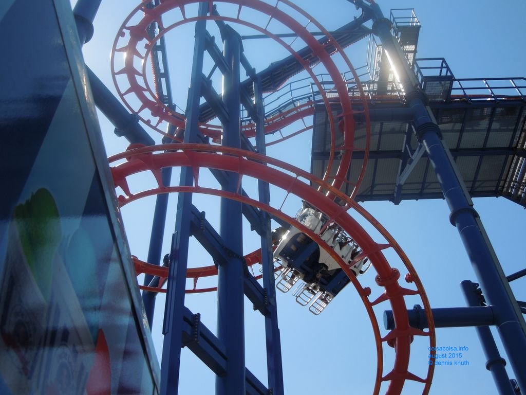 Climbing to the top of the Soarin' Eagle ride