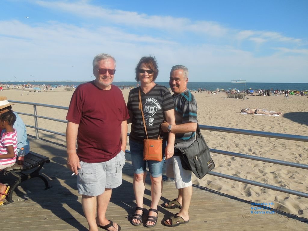 Dennis Knuth on The Coney Island Beach from the Boardwalk