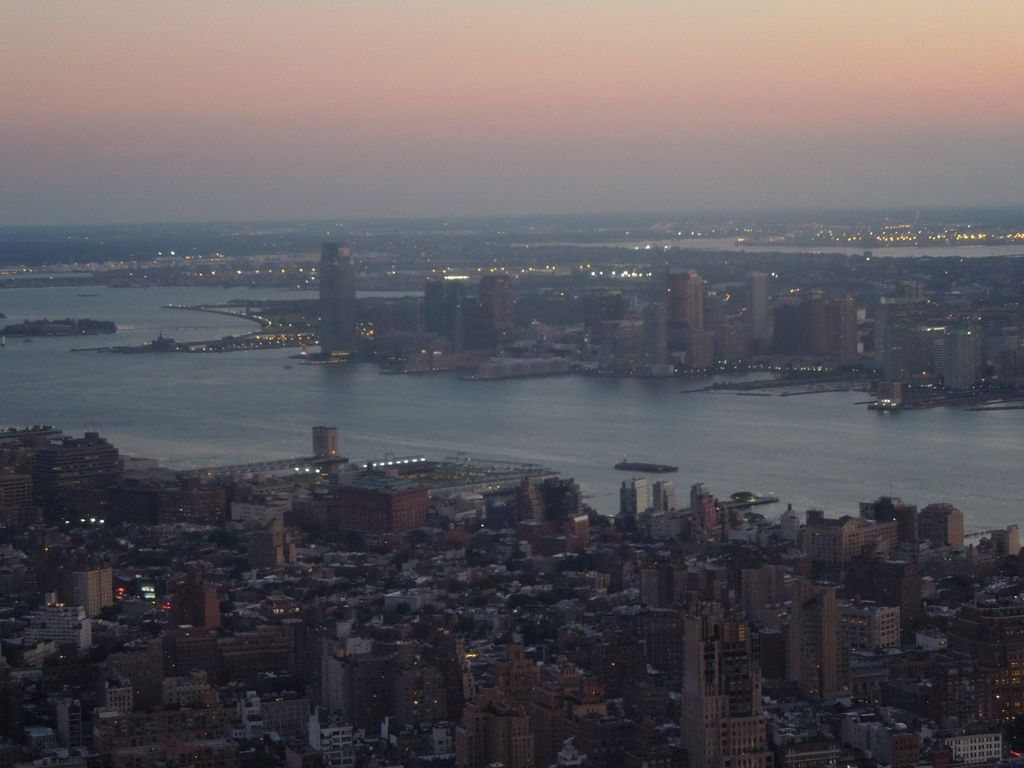Looking southwest toward New Jersey and the harbor