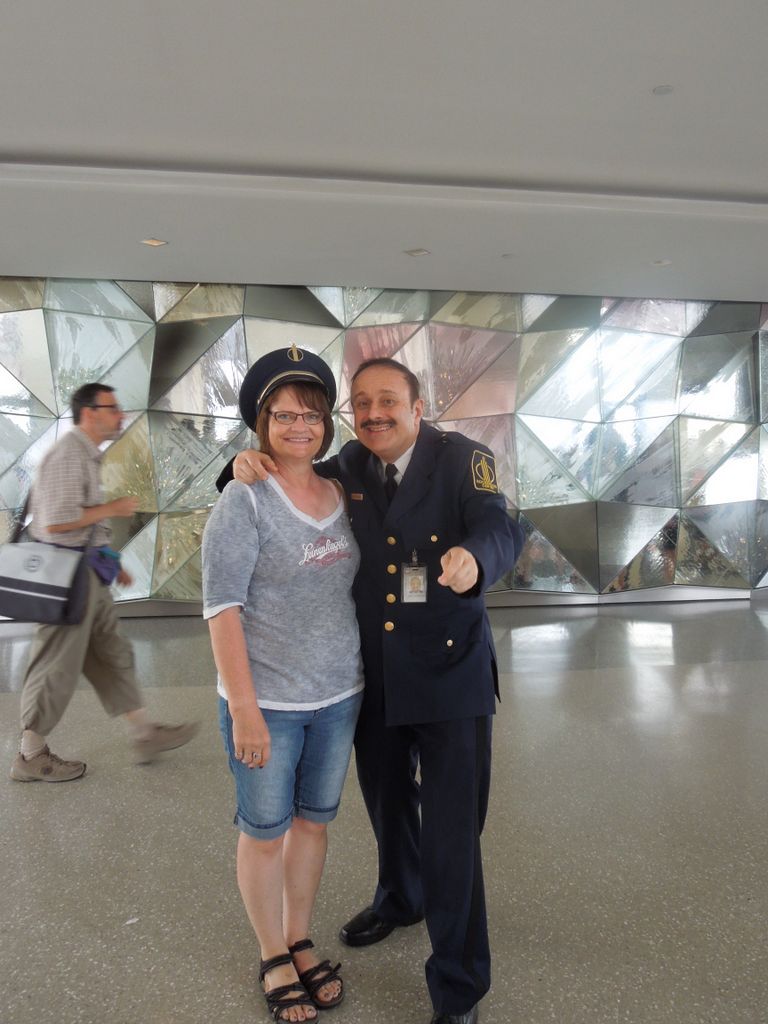 Top of the Rock guard