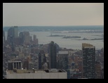 New York Harbor from Top of the Rock