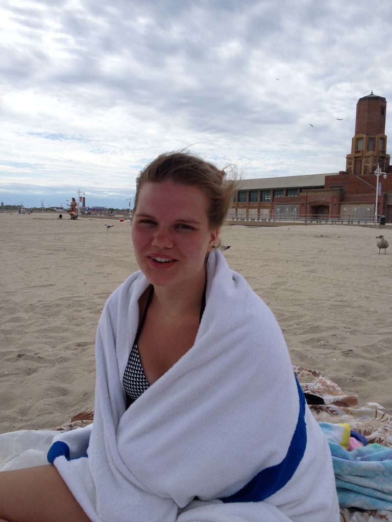 Kelsey on the Atlantic Ocean Beach