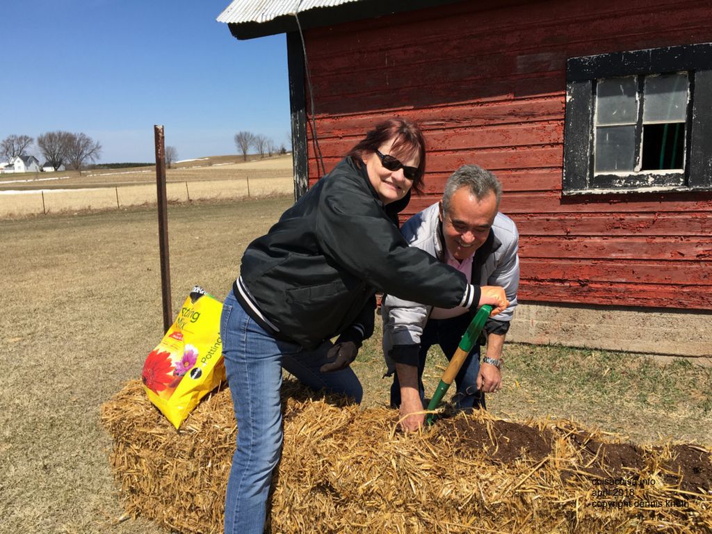 Starting Straw Bale Compost